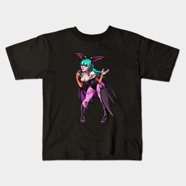 Morrigan Kids T-Shirt by RuiLuis82